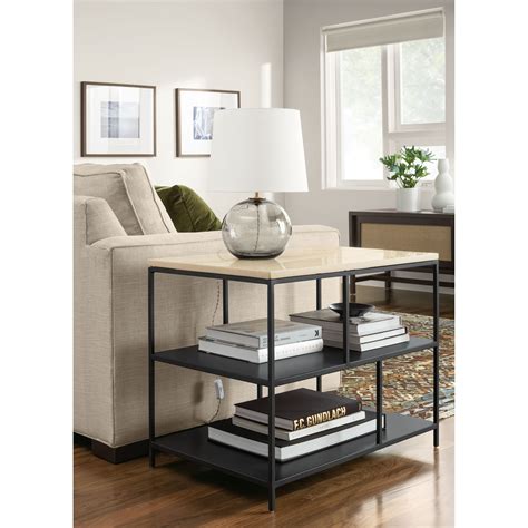 natural steel modern side table box|contemporary side tables.